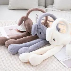 [오너클랜]겨울 유아 키즈 보온 방한 움직이는 토끼 귀마개