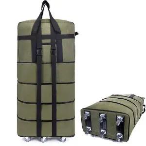 42형 이민가방벨트세트 바퀴달린짐가방 그린