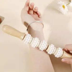 [골드스마일]5구 롤러 마사지기 스틱 림프 바디 종아리 괄사