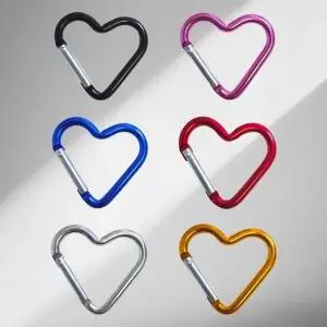 고품질 귀여운 하트모양 카라비너 키링 열쇠고리 diy 만들기 다용도 (WFFW3V1)