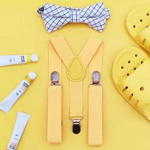 컬러 멜빵 어린이용 노랑 주니어멜빵 아동멜빵 유아멜