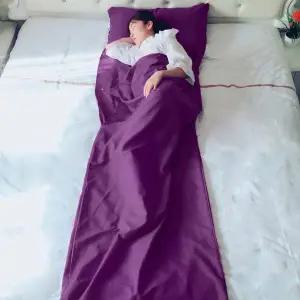 여행용 1인용 침구 침낭(퍼플) - 베개 미포함 G