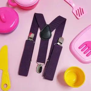 컬러 멜빵 어린이용 진보라 주니어멜빵 아동멜빵 유아
