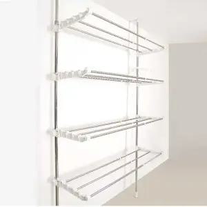 고품질 폭 조절 가능 벽 접이식 공간 활용 원룸 빨래 건조대 (WFFWIPM)