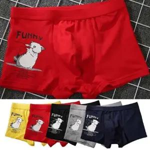 고품질 캐릭터 속옷 팬티 프린팅 남성용 드로즈 허리 밴딩 (WFFWIYX)