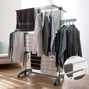 고품질 실내 이불 건조대 폴딩 접이식 빨래 의류 수건 쇼핑몰 (WFFWNCE)