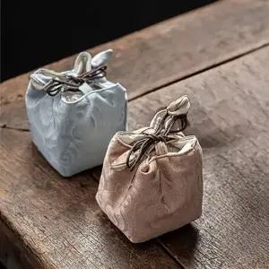 [라일리] Rly 휴대용 다기 다도 주머니 수납 파우치 보관 가방  43640266)