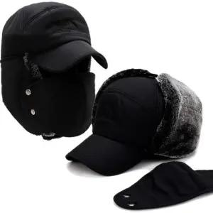 완전 무장 방한 마스크 모자 귀달이 귀도리 군밤 겨울 귀덮개