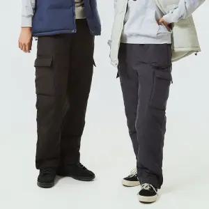 [1장+1장] 방한 카고 패딩바지 남녀공용 겨울 양털 보온 방수 빅사이즈 와이드팬츠