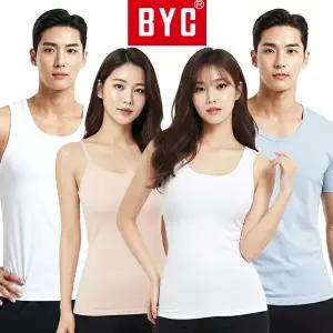 [BYC] 런닝 세트 남성 여성 메리야스 순면 모달 겨울 발열 인견 쿨 기능성 스포츠 민소매 반팔 티셔츠 끈 나시 난닝구 남자 여자 데오니아 빅사이즈 5매 110