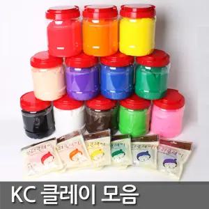 KC 통통 클레이 점토/200g~500g 대용량 /만들기재료/세트/아이 폼 천사 점핑