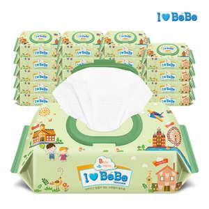 아이러브베베 포레 62g엠보싱 20팩 72매 캡형 아기물티슈