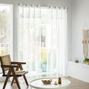 까르데코 디망쉬 긴창 레이스커튼 2장