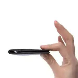 올에뜨 아이디 지갑 제트 블랙 나일론 RFID 차단 슬림 미니멀리스트 이중 방수