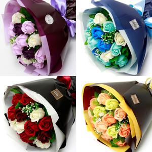 [꽃을더하다화가]비누꽃다발/장미꽃다발/메세지비누꽃