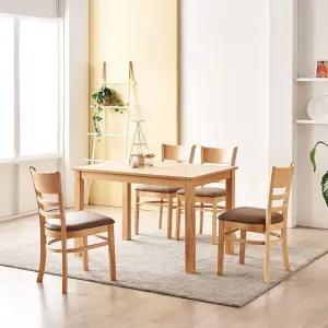 (착불) 조이 모던 원목 4인용 식탁+의자4 DF900114