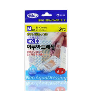 네오아쿠아드레싱 찰과상 방수밴드 반창고 중형 M 1개