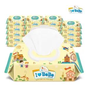 아이러브베베 아이보리 72매X20팩 캡형 아기물티슈