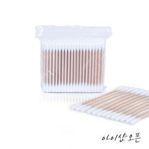 순면 나무면봉 2000개 - 천연솜 코튼 고급 위생