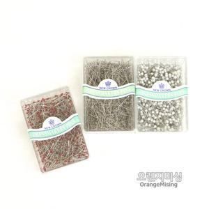 (오렌지미싱) 시침핀 대용량 진주핀 실크핀 큰사이즈