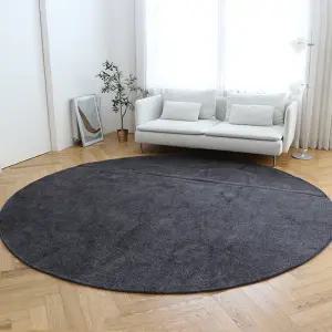 단모 프리미엄 미들샤기 러그 원형 특대형 캠핑 텐트 매트 돔쉘터 비바돔