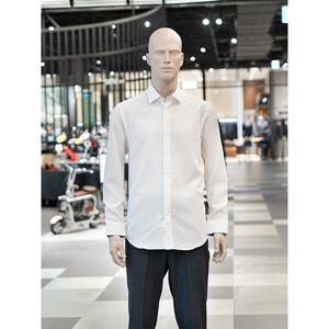 [란체티](하남점)모달 혼방 솔리드 화이트 슬림핏 긴소매셔츠 LZRP504WH외택1종