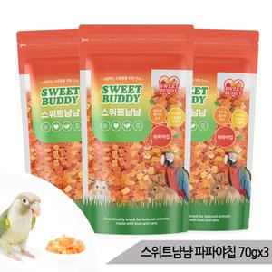 스위트냠냠 파파야칩 70gx3 햄스터 토끼 소동물간식