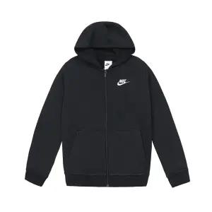 키즈 스포츠 기모 후드 집업 블랙 BV3699-010