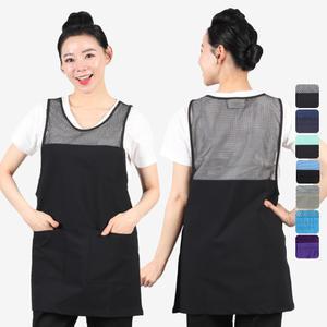 원피스 앞치마 망사 메쉬 단체 요양보호사 여름 시원한 LA58