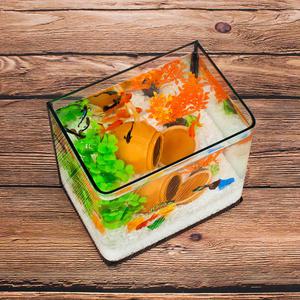 미니 어항세트 (소) 항아리장식 유리어항 수족관세트