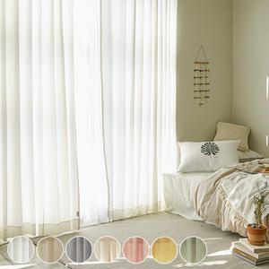 깨끗한 워싱면 베이직 16수 광목 커튼 거실/안방커튼 6color 3size 핀형