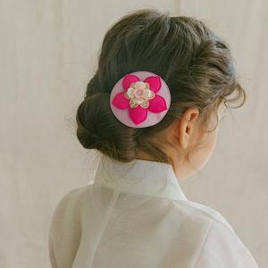 [채니봉봉] 달보드레 한복 집게핀 유아헤어핀