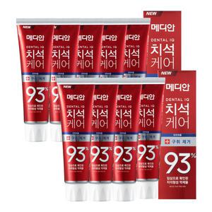 메디안 치석케어 구취제거 치약 120g 3입 3개