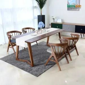 케미에르 세인트 4인 원목식탁SET 의자형) KHD-490