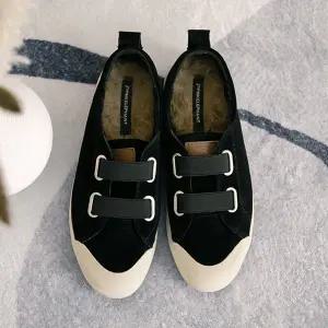 [분홍코끼리] 쫀득몰드창) Vol.2 헤이글 밴딩 가죽 운동화(2cm)