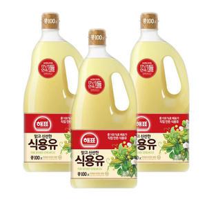 사조 해표 식용유 1.8L 3개 콩기름 튀김용 오일