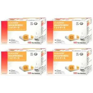 성심메디칼 인슐린 펜니들 32G(0.23mm)X5mm 100개입X4개/멸균주사침/당뇨 주사바늘/혈당
