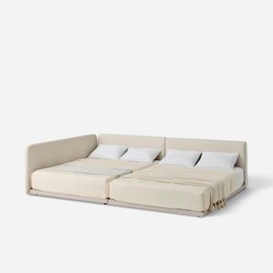 한샘 스테디 하이 패밀리침대 Q+Q 한쪽가드형 (컬러 옵션, 매트별도)