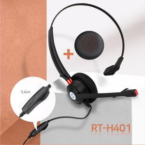 RT-401 콜센터 상담원 전화헤드셋 스마트폰 PC 노트북 USB 호환
