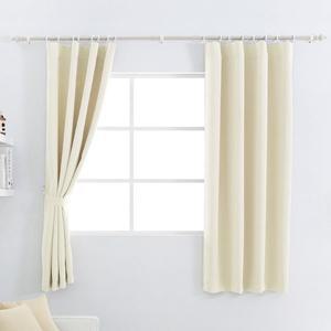 [라이크홈]고밀도 사계절 암막커튼 핀형 작은창 크림아이보리