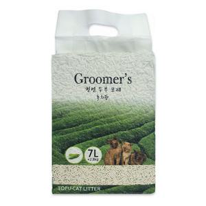 고양이모래천연 그루머스 두부모래 녹차향 7L x 6개