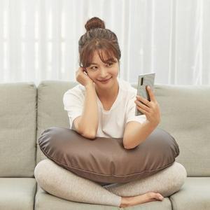 [텐바이텐]이몽 반달 쿠션 2colors (인조가죽) 미용실/배꼽/쇼파/대기실쿠션