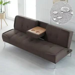 시네마 컵홀더 접이식 소파베드 패브릭 3인용 쇼파 7Colors [착불배송]