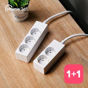[1개+1개] 홈365 국산 16A 일반 멀티탭 3구 1.5m