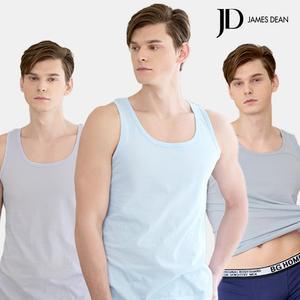 JD 남자 퓨어코튼 컬러 조끼런닝 3매