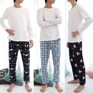 남성 피치 캐릭터 잠옷바지 남자 파자마 봄 가을 홈웨어 수면 바지