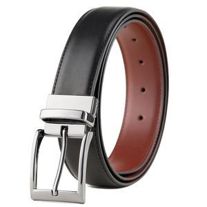 고급 양면 소가죽 벨트-회전형 가죽 정장 벨트 허리띠