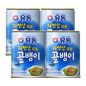 유성물산 유동 자연산 골뱅이 300g 4캔