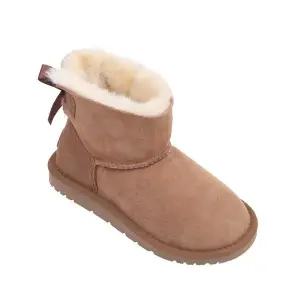 [토박스][토박스 공식몰] 오즈어그웨어 키즈 베일리 보우 부츠 브라운