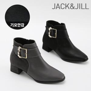 잭앤질 기모 투톤매치 보석버클 앵클부츠(JD2762)